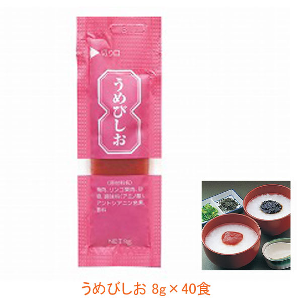 介護食品 小袋 ペースト製品 うめびしお 220970 7g×40食 三島食品 (小袋 介護食 食品) ご飯のお供 介護用品