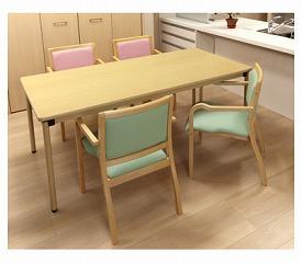 (代引き不可) 施設向けテーブル UFT-ST1675 幅160×奥行75cm 介援隊 介護用品