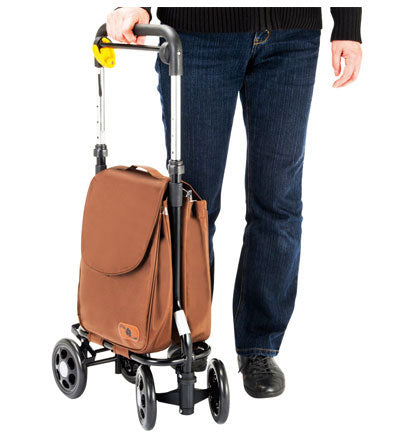 シルバーカー おしゃれ 散歩 シニア サポキャリー RS-200 右手専用 マキテック (介護 カート) 介護用品 軽量 座れる コンパクト 歩行補助 買い物 ショッピングカー 老人車 手押し車 介護 人