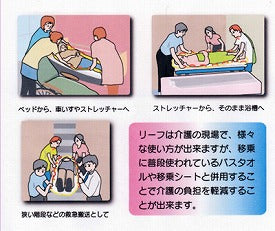 (代引き不可)介護用布担架リーフ RT-0001 よしたにクロージング介護用品