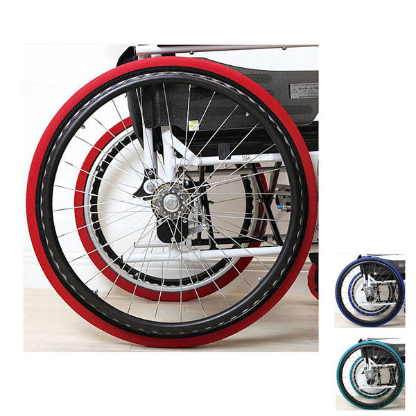 後輪用ホイルソックス 小 2本1セット 15〜16インチ用 あい・あーる・けあ (車イス タイヤ) 介護用品
