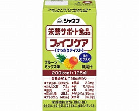 介護食 水分補給 ジャネフ ファインケア すっきりテイスト フルーツミックス味 125mL 12962 キユーピー 介護用品
