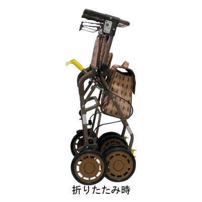 シンフォニーEVO 島製作所(歩行車 シルバーカー 座面つき コンパクト)【敬老の日特集】介護用品 軽量 座れる コンパクト 歩行補助 買い物 ショッピングカー 老人車 手押し車
