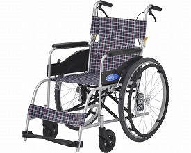 【メーカー欠品中、納期未定】(代引き不可)アルミ自走車いす NEO-1 座幅40cm 日進医療器(自走用車椅子 車イス)※時間帯指定不可 介護用品