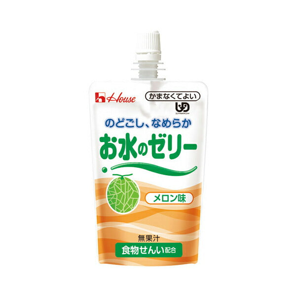 介護食 区分4 かまなくてよい お水のゼリー メロン味 86331 120g (かまなくてよい 水分補給 食物繊維) 介護用品