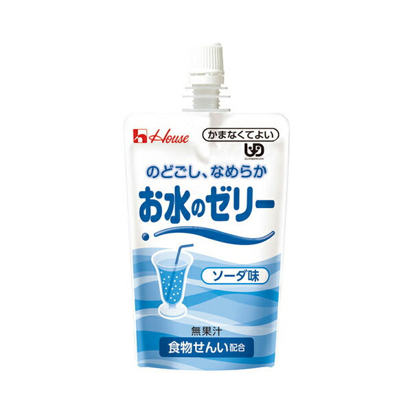 介護食 区分4 かまなくてよい お水のゼリー ソーダ味 86332 120g (かまなくてよい 水分補給 食物繊維) 介護用品
