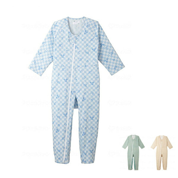 コンビネーションII(フルオープン型)5638-A 3L エンゼル (介護用パジャマ 介護用つなぎ服) 介護用品