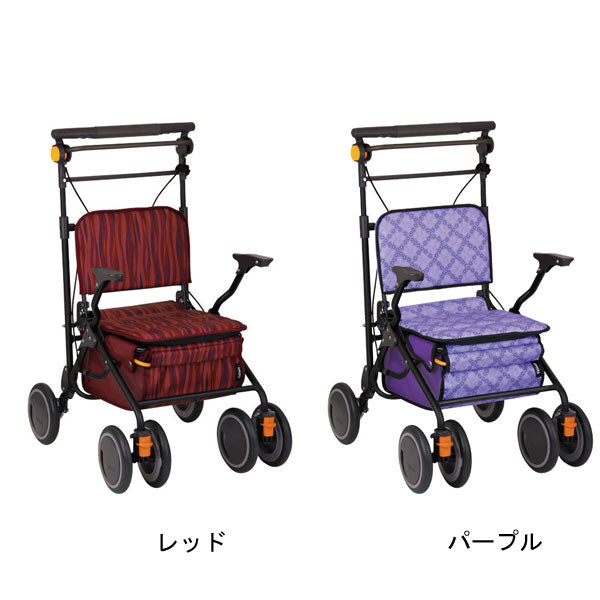 代引き不可 シルバーカー おしゃれ 散歩 シニア カゴノア L SLT08 幸和製作所 (手押し車 スタンダード 買い物かご 介護 シルバー カー) 介護用品 軽量 座れる コンパクト 歩行補助 買い物 ショッピングカー 老人車