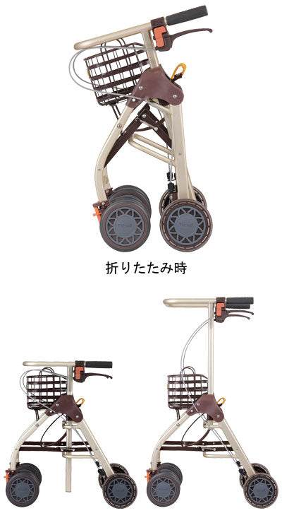 シルバーカー おしゃれ 散歩 シニア 幸和製作所 テイコブリトルホーム WAW05 (シルバーカー 歩行車 室内用 歩行補助 歩行安定)介護用品 軽量 コンパクト 歩行補助 買い物 ショッピングカー 老人車 手押し車 介護 人気 送料無料 高齢者