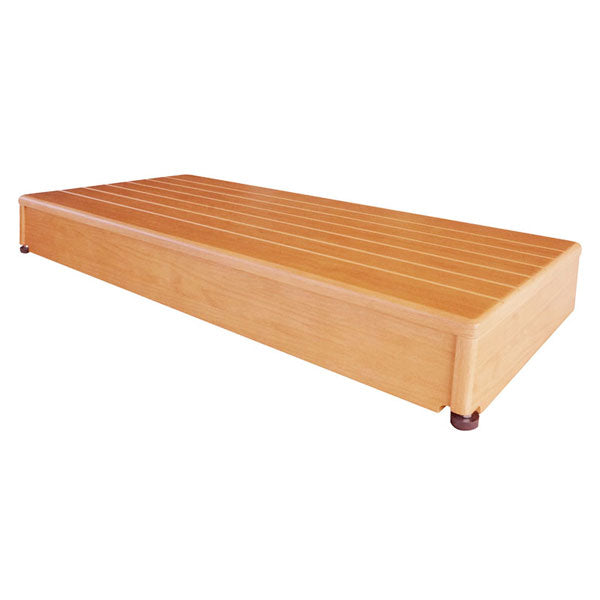 玄関台(木製) 90W-40 640-040 (幅90×奥行40×高さ12cm) シコク (玄関 踏み台 木 踏み台 木製 転倒防止 ステップ 踏み台 ステップ 木製) 介護用品 介護用 玄関踏み台