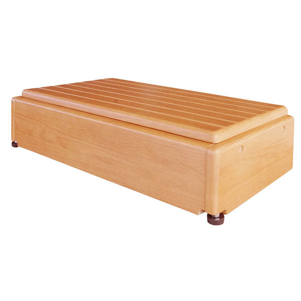 玄関台(木製) 昇降60W-30 640-060 (幅60×奥行30×高さ15〜22.5cm・4段階) シコク (玄関 踏み台 木 踏み台 木製 転倒防止 ステップ 踏み台 ステップ 木製) 介護用品