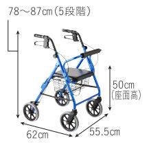 シルバーカー おしゃれ 散歩 シニア ハッピーNB 117005 竹虎 ヒューマンケア事業部 (歩行車 折り畳み) 介護用品 軽量 座れる コンパクト 歩行補助 買い物 ショッピングカー 老人車 手押し車 介護 人
