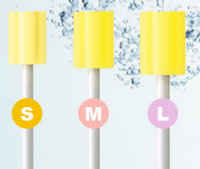 (500本入) マウスピュア 口腔ケアスポンジ プラスチック軸 500本入 S M L 川本産業 (介護 口腔ケア) 介護用品