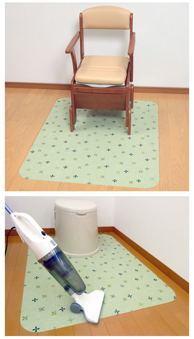 ポータブルトイレマット 大判 KJ-20 KJ-21 サンコー (トイレ マット 消臭 介護) 介護用品