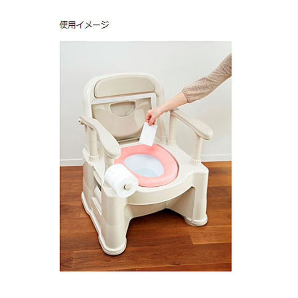 エールズ 介護家庭用消臭力 ポータブルトイレ消臭シート 12647 30枚 エステー (介護 尿臭 消臭 トイレに流せる) 介護用品