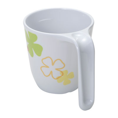 ユニカップ 目盛り付 よつば C19MBYB 国際化工 (介護 食器 メラミン コップ) 介護用品