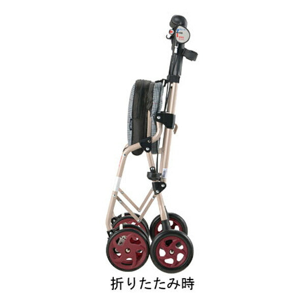シルバーカー おしゃれ シニア 散歩 アルキュート UL 44196 44197 リッチェル 手押し車 折りたたみ 介護 ショッピングカート 介護用品 軽量 座れる コンパクト