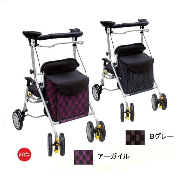 シルバーカー 散歩 おしゃれ シニア シンフォニーワイドSPII 島製作所 (介護 歩行車 折りたたみ) 介護用品 軽量 座れる コンパクト 歩行補助 買い物 ショッピングカー 老人車 手押し車 介護 人気 送料無料 高齢者 ギフト 敬老の日