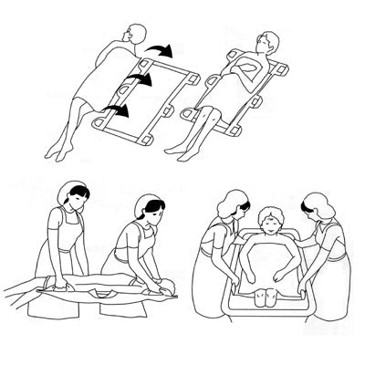 入浴用ヘルパーさんネット スウィパーライト 419115-00 フットマーク (介護 入浴介助 お風呂) 介護用品