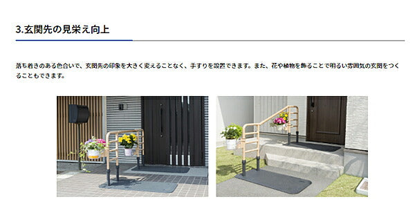 (代引き不可) ルーツエントランス MNTPOE2 両手すり仕様 モルテン (手すり 転倒防止 歩行補助 介護) 介護用品