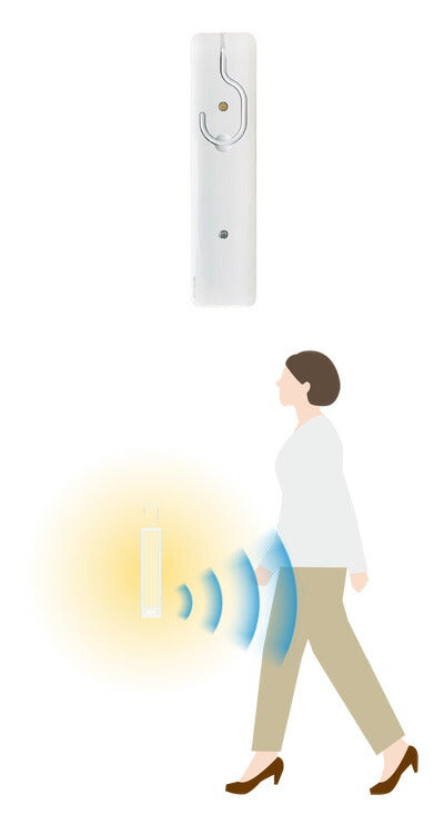 どこでもひっかけ薄型センサーライト ASC-800 ムサシ (介護 ライト) 介護用品