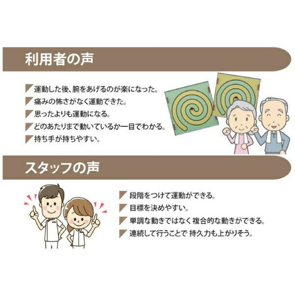 (施設・法人様送り限定 代引き不可) Largocare 上肢リハビリ製品 ぐるぐるストレッチ パネル 共臨社 (肩 腕 リハビリ 簡単 時短) 介護用品