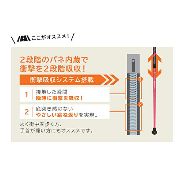 レビータ La くっしょん 2本1組 652074 652075 652076 シナノ (ウォーキングポール ウォーキング) 介護用品