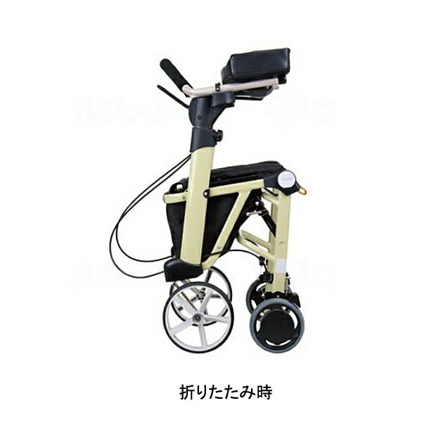 (代引き不可) シトレアR WAW25 クリームイエロー 幸和製作所 (歩行車 歩行補助 折りたたみ 介護) 介護用品