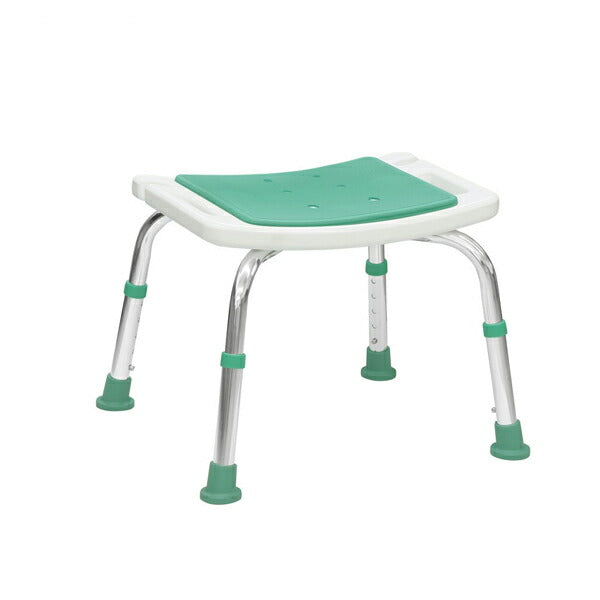 入浴用イス お風呂用いす 入浴用品 シャワーチェアー楽湯STS 背無 7233 ライトグリーン 島製作所 介護用品