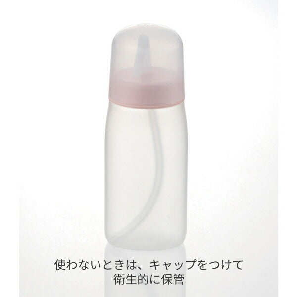介護 食器 食洗機可 自助食器 使っていいね!ストロー付やわらかボトル200 ピンク リッチェル 介護用品