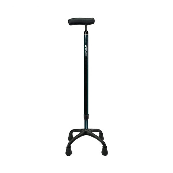 SOFT-G カーボン4点杖 640062 ダークブルー シナノ (つえ 杖 ステッキ 4点杖 多点) 介護用品