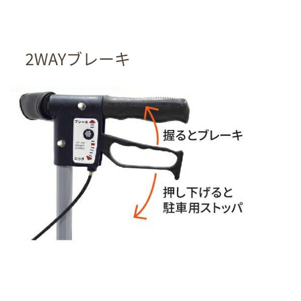 座れる シルバーカー 歩行車 おしゃれ 大容量 シンフォニーバスケットSP ブラック クラシックガーデンNB 島製作所 (ショッピングカート 座面 買い物 カゴ置き 歩行補助 高齢者 旅行) 介護用品