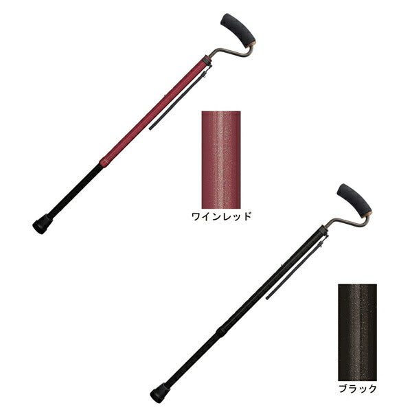 杖 ステッキ 手のひらフィットステッキ WB5245 WB5246 フジホーム (介護 つえ 杖 歩行補助) 介護用品