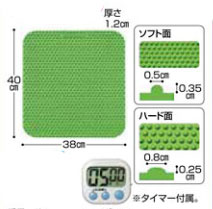 足踏み リハビリ マット ヘルスランニングマットW シンエイテクノ (抗菌 消臭 ゴム製 足踏み マット) 介護用品 父の日 母の日 敬老の日 プレゼント