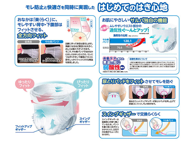P.U サルバ やわ楽パンツ S 35871 26枚 白十字 大人用紙おむつ 紙おむつ大人用 介護パンツ 紙パンツ 介護 介護用オムツ 大人用オムツ 紙おむつ 大人用紙パンツ 介護用パンツ 紙オムツ介護 介護オムツ 介護用品