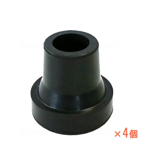 杖用品 先ゴム 替えゴム 島製作所 四点式用ゴムキャップ YG1-2 4個 ブラック 介護用品