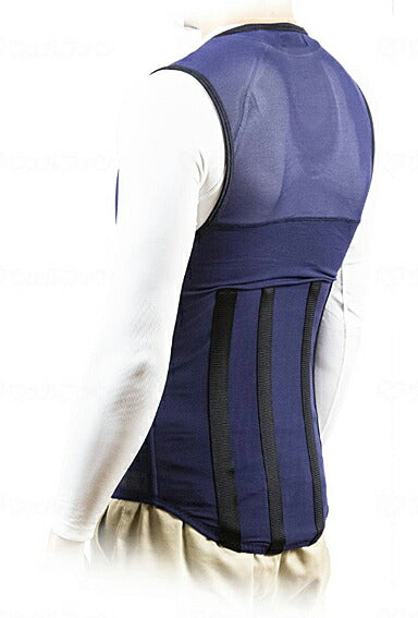 アシストベスト タスケル TA-001 ネイビー アトリエケー (男女兼用 サポーター 中腰 作業 腰痛 対策) 介護用品