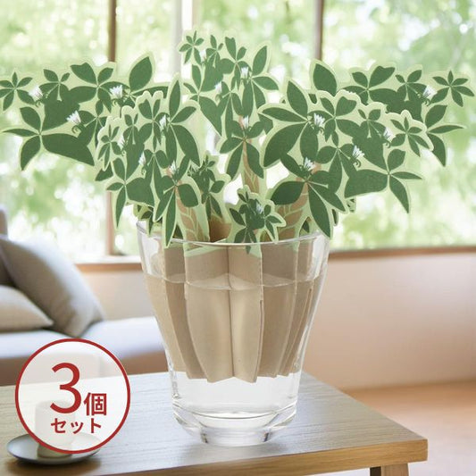 【3個セット】紙の加湿器 どこでもモイスチャー パキラ DM-223 エレメンツ 介護 加湿器 便利用品 介護用品 卓上 小型 お手入れ簡単 かわいい おしゃれ  自然気化式加湿器 気化式 乾燥対策 予防 ペーパー加湿器 節電 無音 静か 加湿