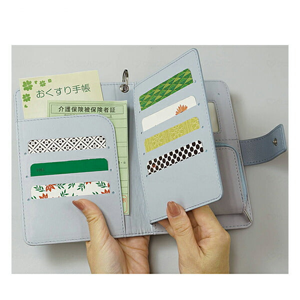 通院手帳小銭入れ＆リールストラップ付 FIN-981 ファイン 介護 便利用品 日常生活 介護用品