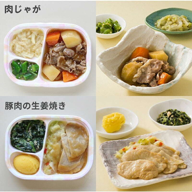 介護食 冷凍（代引き不可）(1ケース) 冷凍おかず ホスピタグルメ 1箱1種10袋入 日東ベスト (冷凍食品 冷凍 おかず やわらかい 軟菜食) 介護用品