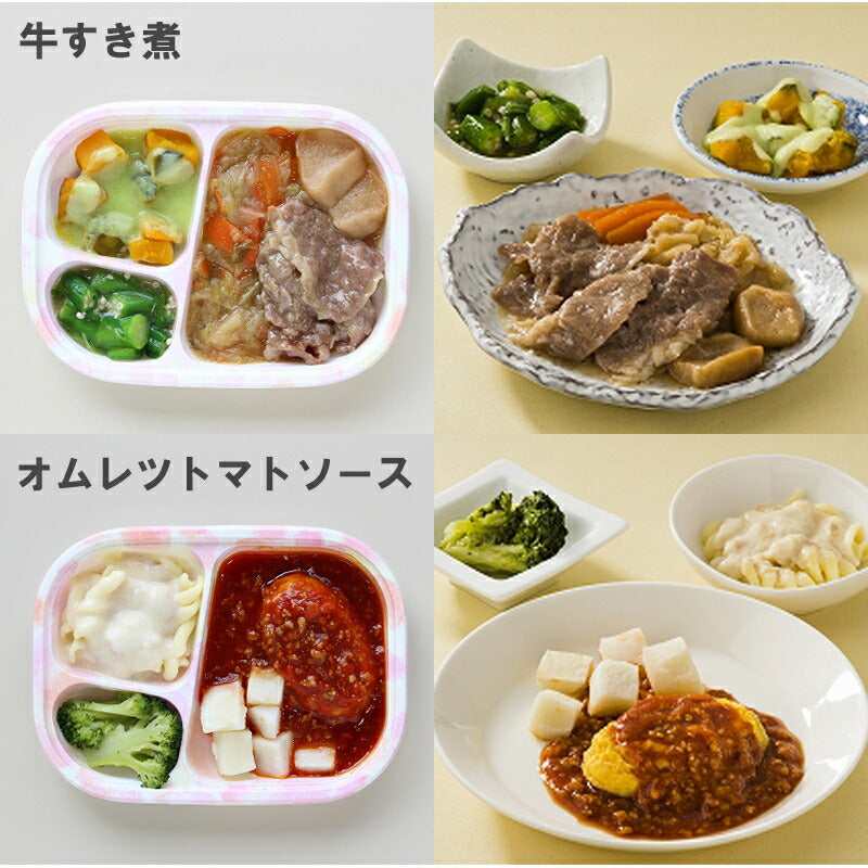 介護食 やわらかおかずセット  冷凍 冷凍おかず やわらか（代引き不可） HGセット 8種類×5袋 日東ベスト 冷凍食 おかず 軟菜食 介護用品 ホスピタグルメセット