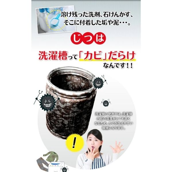 【法人様限定】【3本セット】洗たく槽カビトルデス5回分 UKEKI  カビ取り 除去 防止 グッズ 洗濯槽クリーナー (代引き不可)