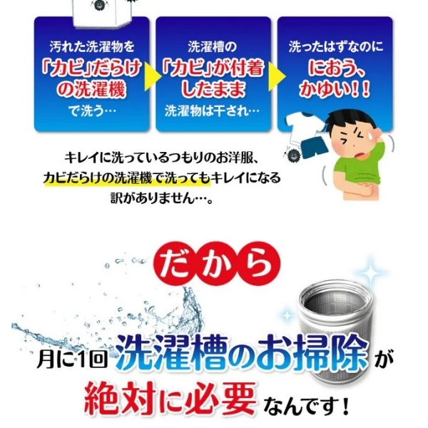 【法人様限定】【3本セット】洗たく槽カビトルデス5回分 UKEKI  カビ取り 除去 防止 グッズ 洗濯槽クリーナー (代引き不可)