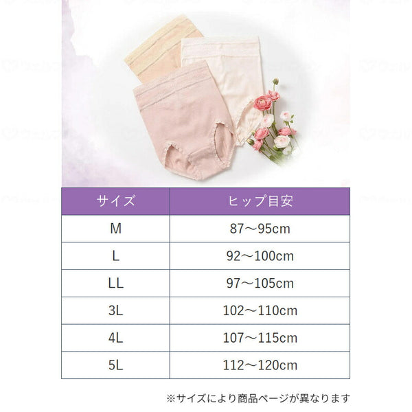 はき込み深め ごろつきにくい レディース ショーツ 6枚組 ワコール フィットショーツ 6枚 ベージュセット  5L ヒップ：112〜120cm デイリーショーツ まとめ買い 介護下着 介護 下着 介護用品