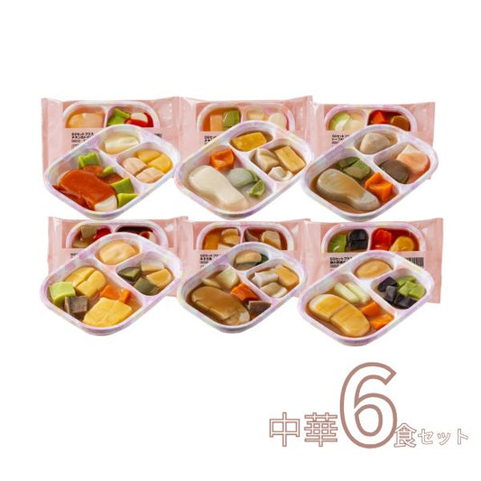 介護食 冷凍 スムースグルメセット 中華 6種×1個 SG 日東ベスト ムース食 やわらか食 嚥下食 介護食品 ミキサー食 区分3 おかず 舌でつぶせる (代引き不可)