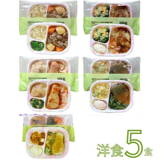 介護食 冷凍 ホスピタグルメセット 洋食 5種×1個 HG 日東ベスト ムース食 やわらか食 嚥下食 介護食品 ミキサー食 おかず  (代引き不可)