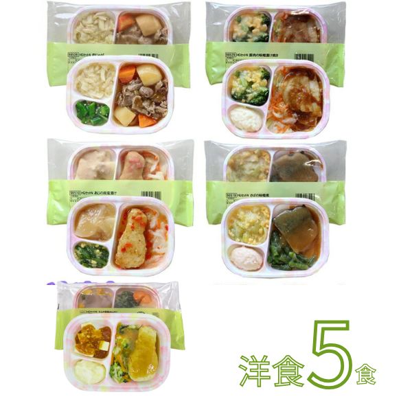 介護食 冷凍 ホスピタグルメセット 洋食 5種×1個 HG 日東ベスト ムース食 やわらか食 嚥下食 介護食品 ミキサー食 おかず  (代引き不可)