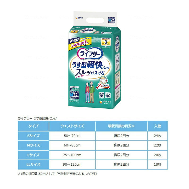 (3種セット) 大人用紙おむつライフリー 紙パンツ S〜LL うす型軽快パンツ 長時間あんしんうす型パンツ 長時間あんしんリハビリパンツ ユニ・チャーム 介護用品 まとめ買い お試しセット 大人用紙パンツ