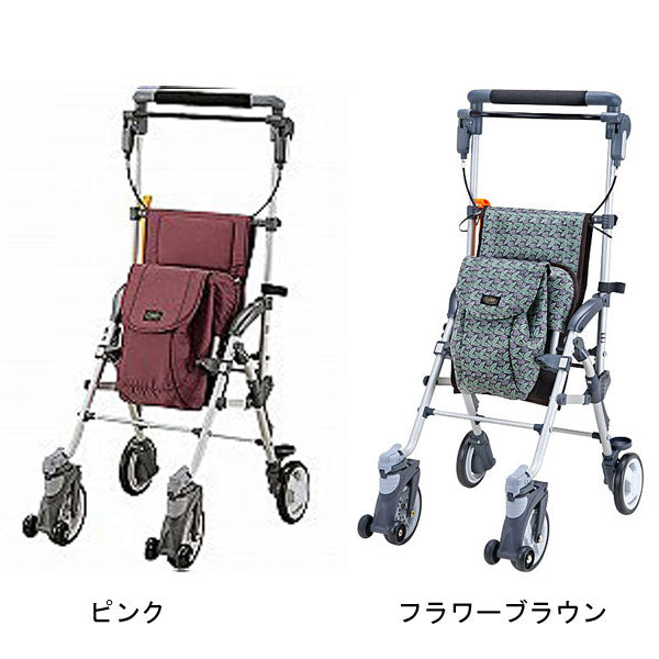 シルバーカー 折りたたみ 座れる キャリースルーンＮ　CS-10 マキテック 手押し車 コンパクトタイプ 介護 介護用品