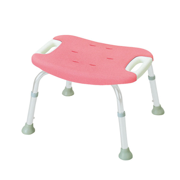 リッチェル やわらかシャワーチェア 背なしワイド 49331 ピンク (入浴用品 入浴用いす お風呂用椅子 ワイドタイプ)  介護用品